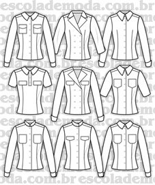 Moldes de camisas tipo camisete